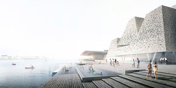 5007Kengo Kuma, Kopenhag Rıhtımında Su Kültürünü ve Kent Yaşamını Bir Araya Getiriyor
