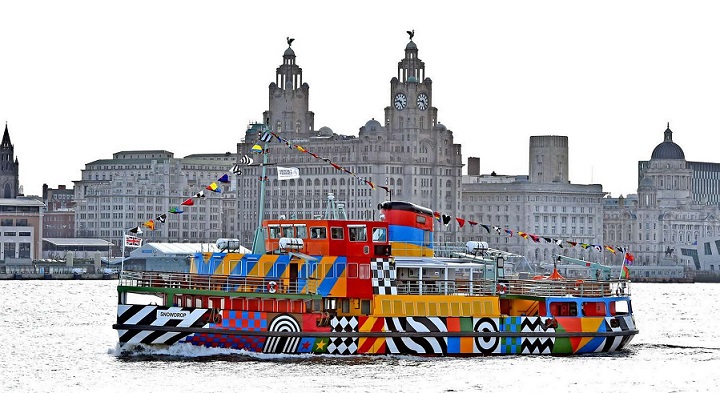 5458Peter Blake, “Snowdrop” Adlı Gemiye Yaptığı Kamuflaj İle Liverpool Bienali’nde Yer Alıyor