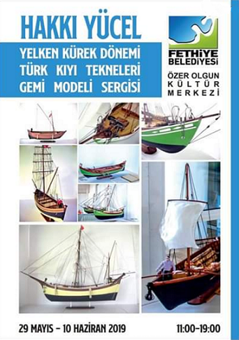 5864H.Yücel’in “Yelken Kürek Dönemi Türk Kıyı Tekneleri Gemi Modeli” Sergisi